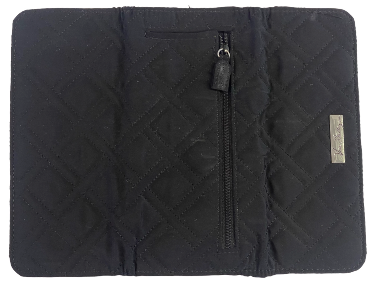 Vera Bradley Black Quilted Wallet Long Black in Excellent Condition! eBay