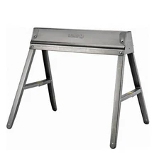 PRO SOURCE Folding Steel Sawhorse: Sturdy Space Saving Design, 29" H x 31" L