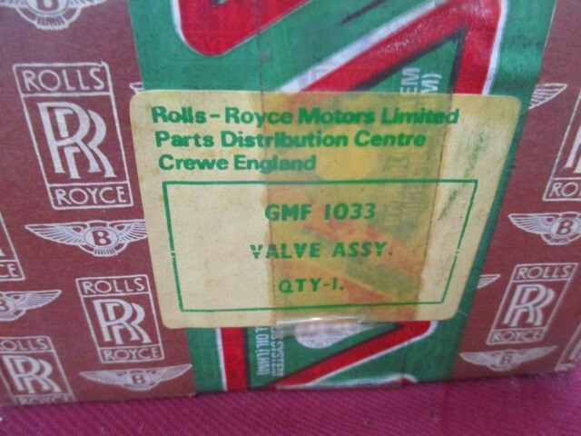 Rolls Royce Silver Spur, Corniche, Bentley Turbo, Azure, brake valve GMF1033 NOS
