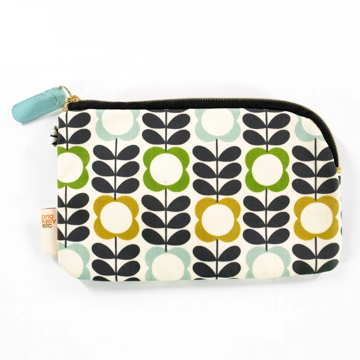 Orla Kiely for Target Cosmetic Makeup Bag Toiletries Travel Mod Flowers Zipper