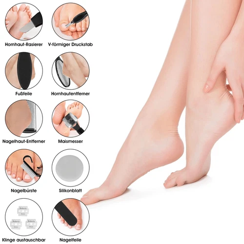 Set pedicure pedicure pedicure elettrico professionale dispositivo pedicure USB - Foto 9 di 14