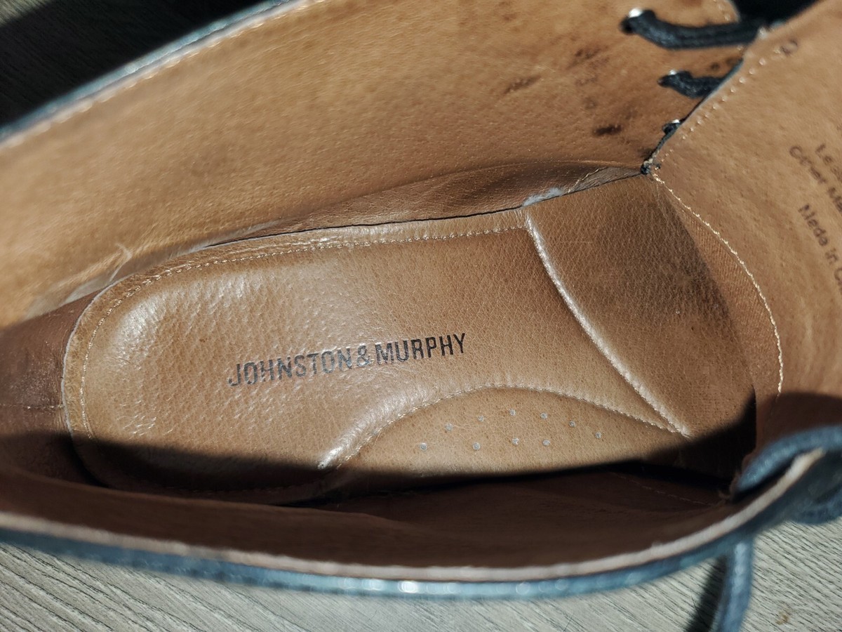 Johnston&Murphy Men Shoes Black 9.5 M Leather Gregory Casual Lace Up Chukka Boot Men main image 3