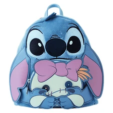 Disney Loungefly Stitch and Scrump Buddy Plush Cosplay Mini Backpack SDCC LE New