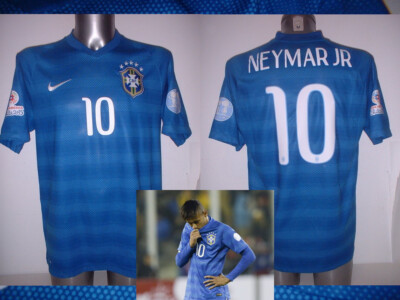 Brazil Neymar Jr Large Shirt Jersey Soccer NIKE Football 2015 Copa