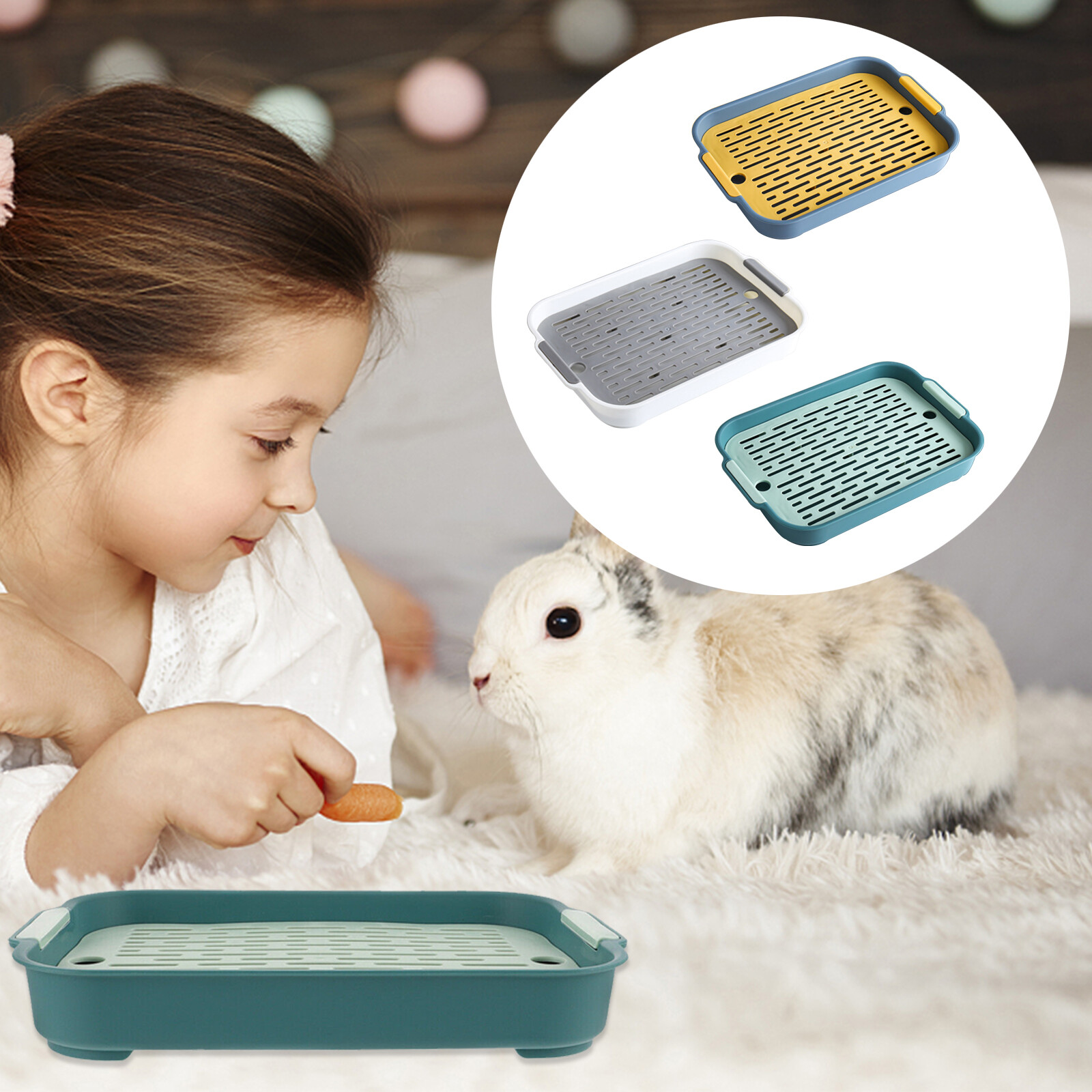 Pet Toilet Small Animal Litter Tray Corner For Hamster Pig Cat Rabbit