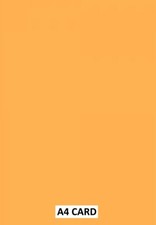 A5 or A4 INTENSE ORANGE CARD 160gsm SHEETS - ARTS AND CRAFTS - SELECT AMOUNT 