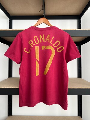 【NIKE正規品】ポルトガル代表C.RONALDO 17 NIKE M Portugal National Team #17 C. Ronaldo Cristiano Nike 2004 2006