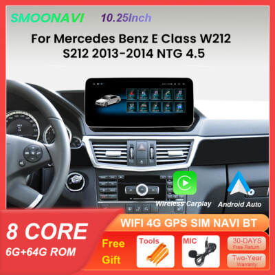 10,25'' Mercedes Benz E W212 S212 Autoradio Touch Control 64GB Carplay Multi-medi