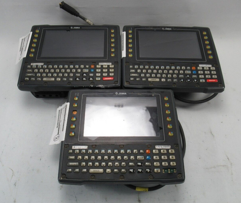 Lot (3) Zebra Psion VH10 8516 Vehicle Mounted Touchscreen Computer Terminals 8