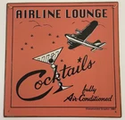Airline Lounge Cocktails Vintage Style Metal Tin Sign Decor 12"x12"