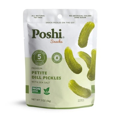 Petite Dill Pickles with Sea Salt - Ready-to-Eat Premium Mini Whole Pickles f...