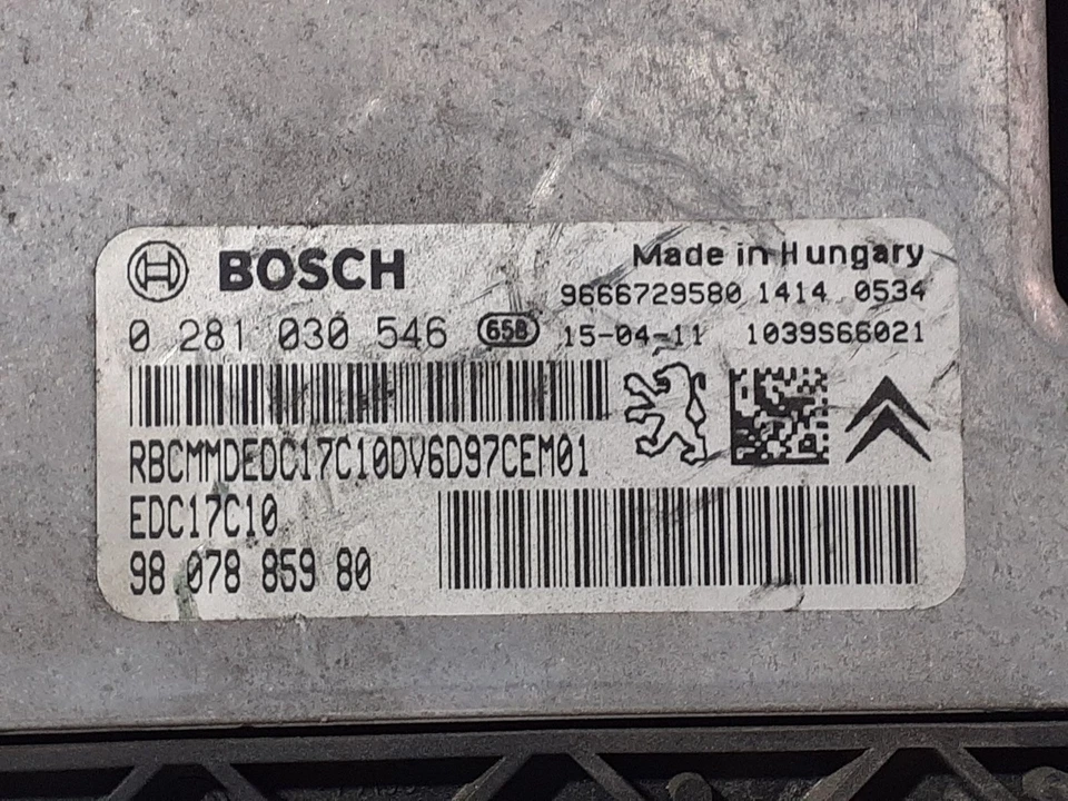 0281030546 CENTRALINA MOTORE / 0281030546 / 5332015 PER CITROËN C3 PICASSO SH_ - Immagine 2 di 4