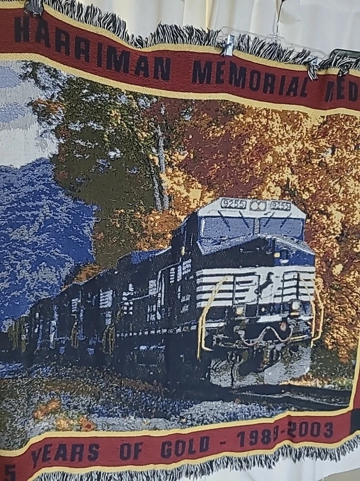 Harriman Safety Medal Norfolk Southern Train 2003 tapiz manta trenes Foto 4 de 4
