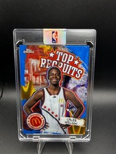 Caleb Wilson TOPPS CHROME BLUE REFRACTOR INVESTMENT DRAFT ROOKIE CARD. rookie card picture