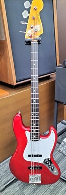 Fender Japan JB62-58 Jazz Bass E-Bassgitarre rot Koffer #706EK93