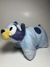 BLUEY Pillow Pet Stuffed Animal Travel Plush Pillow Snuggle Lovey EUC