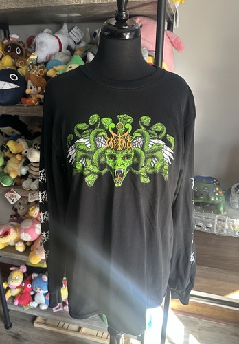 Metal Skateboards Medusa Black Longsleeve T-Shirt Size Medium