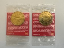 2 Sealed McDonald's Collector 50 Year Big Mac Coins Lot 1968-1978 1988-1998