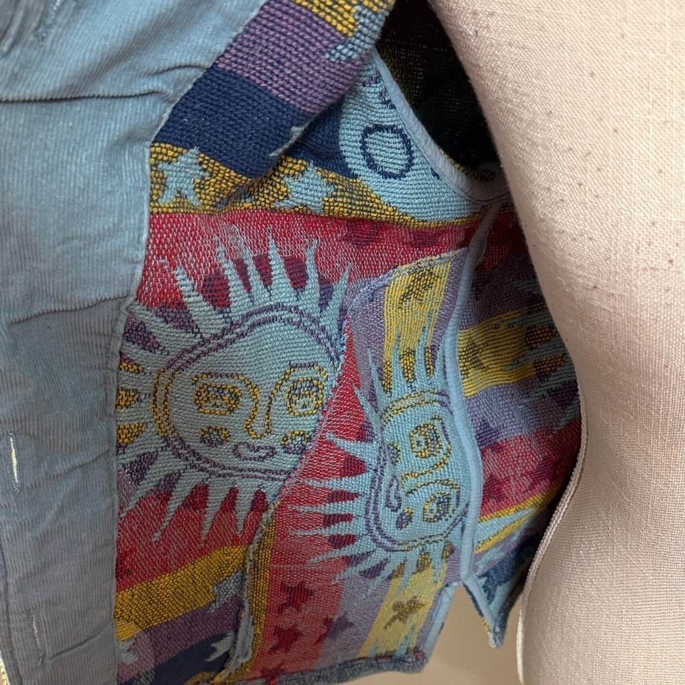 Sun & Moon Celestial Patterned Button Front Jacke… - image 6