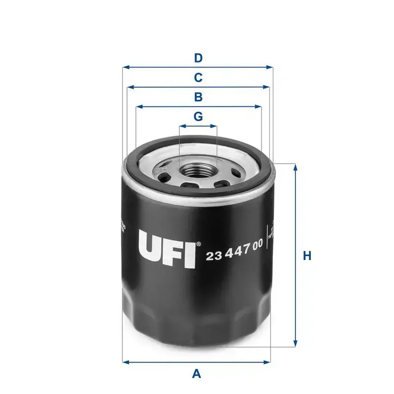 Oil filter Spin-on Filter 23.447.00 UFI for ALFA ROMEO FIAT LANCIA AUTOBIANCHI - Image 5