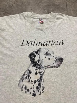 vintage 90s dalmatian dog animal art tshirt cat rabbit squirrel graphic