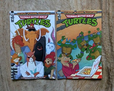 2x Teenage Mutant Ninja Turtles Saturday Morning Adventures #16 Cover A & B IDW