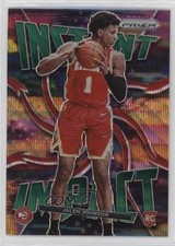 2021-22 Panini Prizm Instant Impact Green Wave Prizm Jalen Johnson #23 0x49