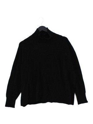 Alpini Knitwear Men's Jumper L Black Viscose with Polyester, Polyamide Pullover