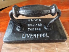 Billiard table iron antique E.A. Clare of Liverpool