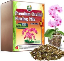 4in1 Orchid Potting Mix for Repotting,Pre-Mixed & Ready to Use 10QT