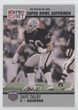 1990 Pro Set Super Bowl XXV Silver Anniversary Box Set Dave Dalby #70 1i3