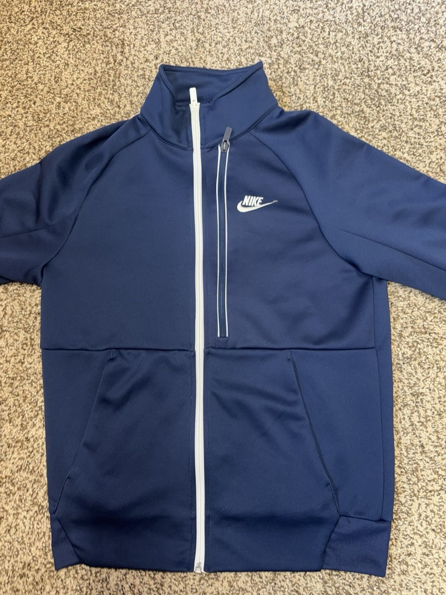 Nike Jacket Mens Large Blue N98 Tribute Track Full Zip Up