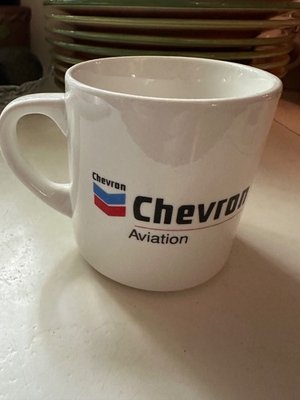 #ad Vintage Chevron Coffee Mug Aviation Ocala Airport Miami $21.00