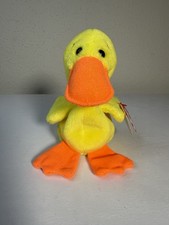 Ty Beanie Babys - Quackers The Duck 6" Plush Toy 4024 
