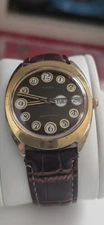 VINTAGE, TIMEX WINDING  PHONE DIAL, PATINA, BROWN DIAL MEN'S FULL WORKING