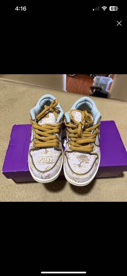 Nike SB Dunk низкий Pro PRM город стиля «Париж» (FN5880-001) размер 6,5 / 8 Вт - Изображение 3 из 4