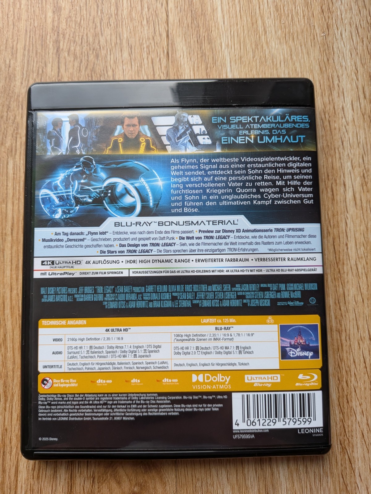 Tron: Legacy – 4K Blu-ray (UHD + Blu-ray Disc)
