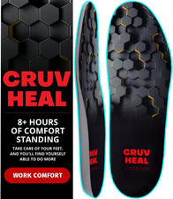 Work Comfort Orthotic Insoles - anti Fatigue Shoe Insert Men Women - Low Arch Su