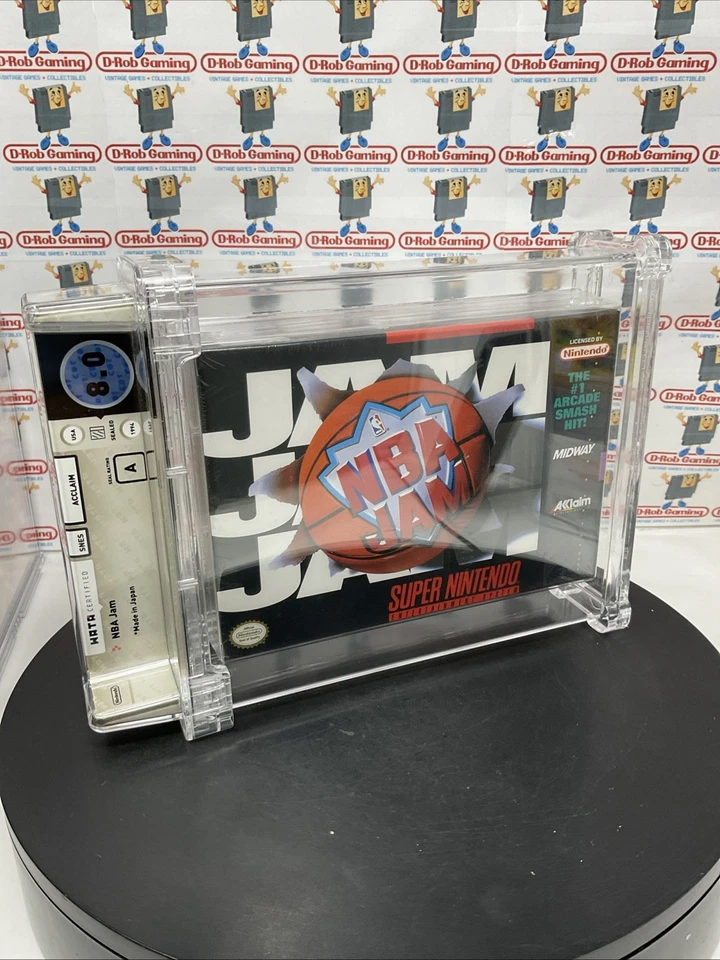 NBA Jam Super SNES Sealed VGA WATA Nintendo Made in Japan 1st Print Black Label - Image 2 of 4