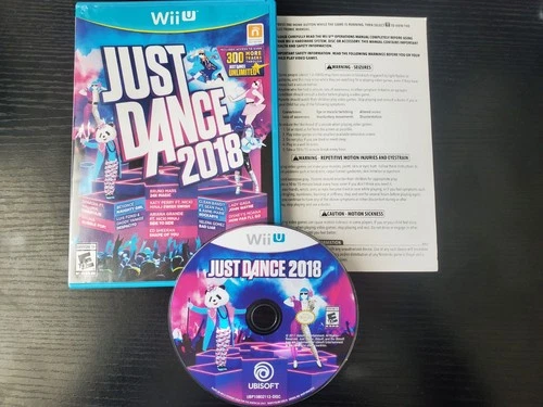 Just Dance 2018 (Nintendo Wii U, 2017) COMPLETE GCM CIB