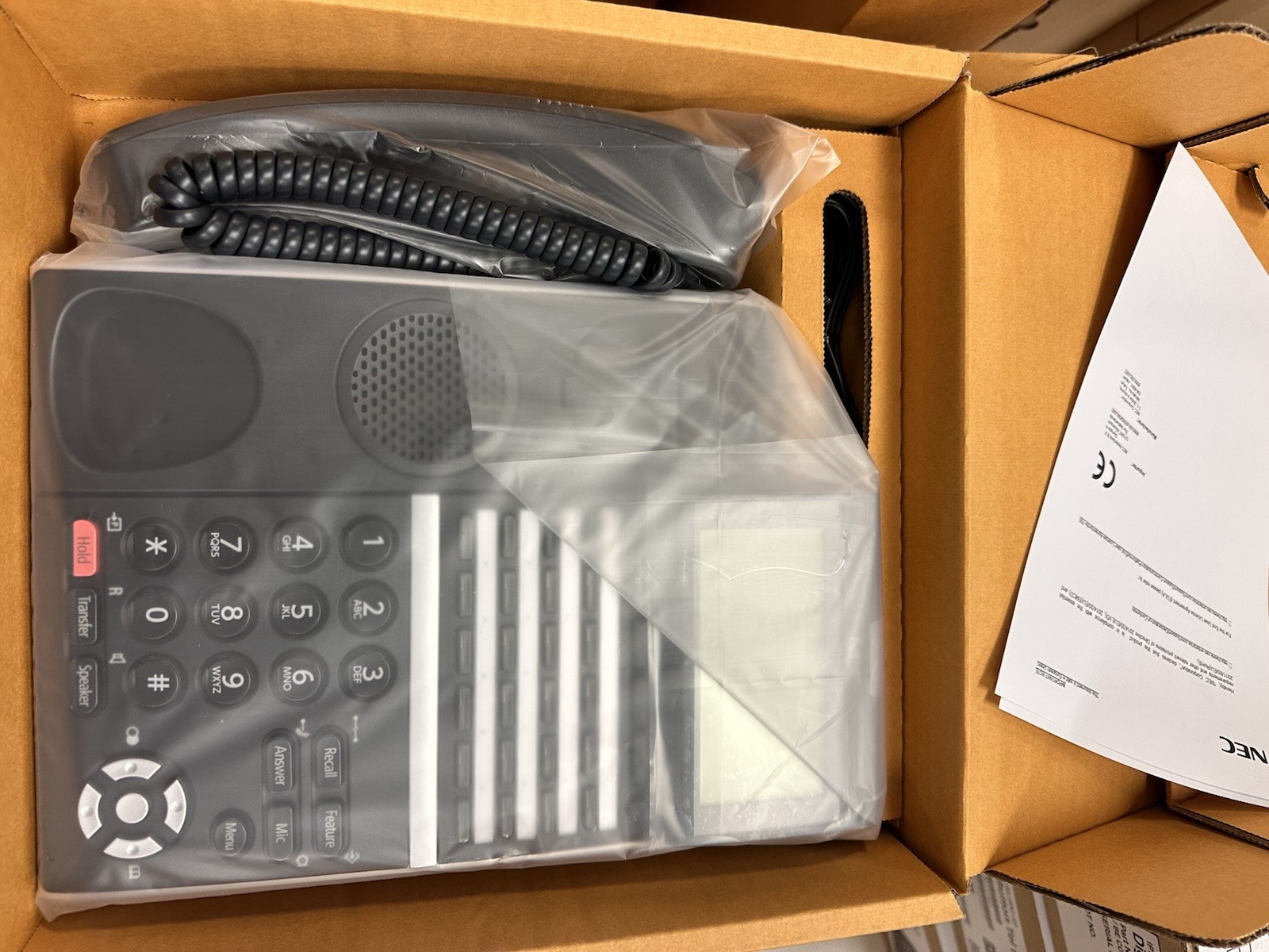 NEC DT430 Digital 24 Button Display Endpoint Phone - Black (DTZ-24D-3BK)