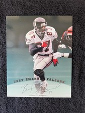 Bert Emanuel Falcons Auto 1997 Leaf Donruss 8x10 Signature Series Photo Card