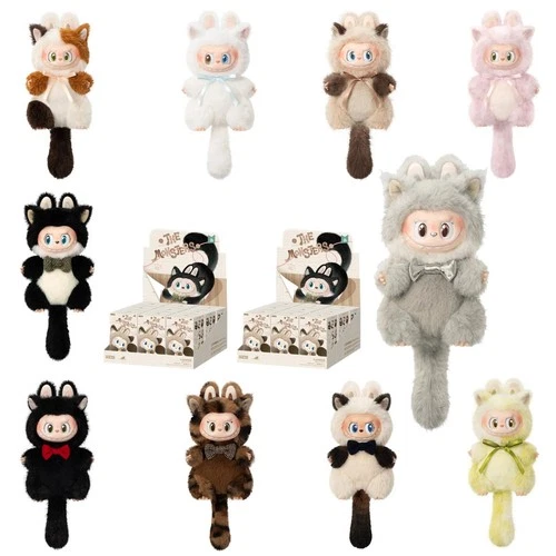 POP MART Labubu The Monsters Cat Mode On Series Vinyl Plush Dolls in Open Box - product listing photo