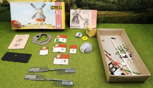 Faller escala H0 1:87 B-233 (130233) molino de viento con motor molino ¡PARCIALMENTE CONSTRUIDO con embalaje original! | Condition: Gebraucht