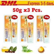 3X Vitara E Pure Natural Vitamin E Face Cream Reduce Scars Wrinkles Acne 50g.DHL
