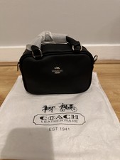 👜 Black Coach LGW LTH MD ZIP Bag