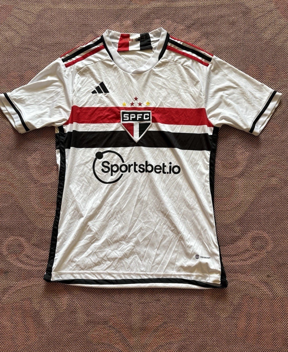 Brazil Football Club Sao Paulo Jersey 2023 Shirt SPFC Adidas Size L Soccer