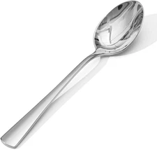 4 Piece Dinner Spoon Set, 18/10 Stainless Steel Spoons, Silver Food Grade Table 