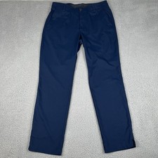 Under Armour Pants Mens 36x32 Navy Blue Showdown Golf Tapered Chino Stretchy