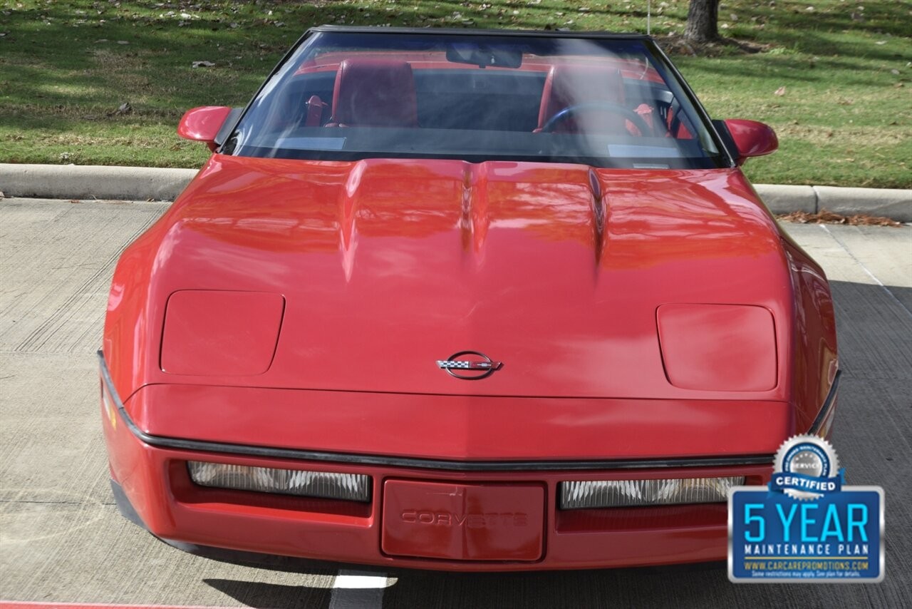 1987 Red Chevrolet Corvette   | C4 Corvette Photo 2